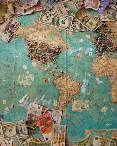 Family with kids on a hiking trip